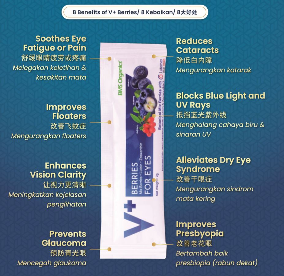 BMS Organics V+ Berries for Eyes (2g x 15 sachets)