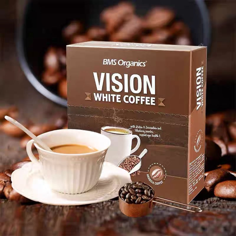 BMS Organics - 3-in-1 Vision White Coffee Sachets / 蔬事鹰眼白咖啡 (30g x 10 sachets)