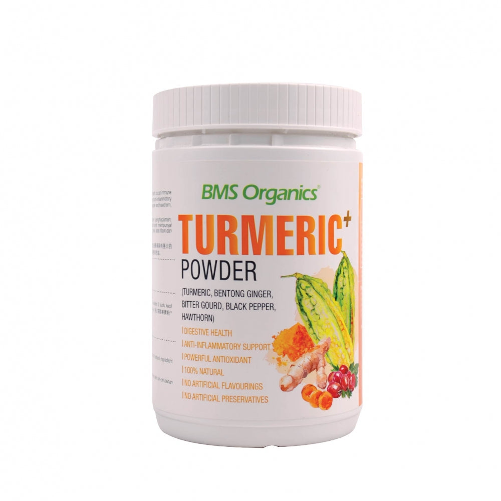 BMS Organics - Turmeric Plus Powder (Turmeric+Bentong Ginger+Bitter Gourd+Black Pepper+Hawthorn)(150g)