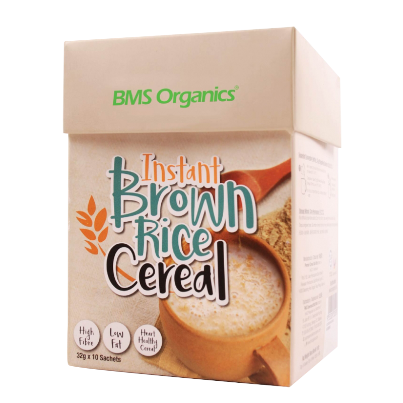 BMS Organics - Instant Brown Rice Cereal  / 糙米即溶麦片 (32g x 10 sachet) (Vegetarian) (Halal certified)