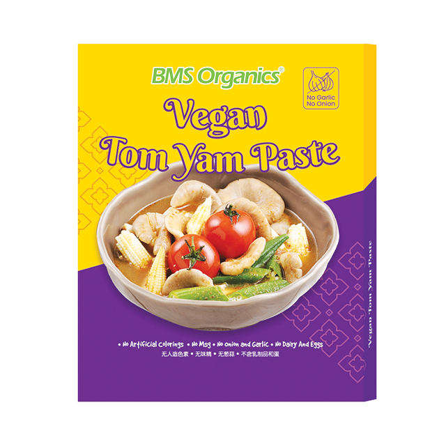 BMS Organics - Vegan Tom Yum Paste (No Onions & Garlic) (200G)